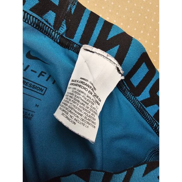 Nike Pro Dri-Fit Capri Crop Leggings Pants Compression Mens Medium Green 837994 - Picture 4 of 8